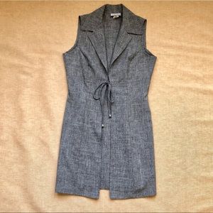 Vintage Breakin’ Love grey open front blazer top